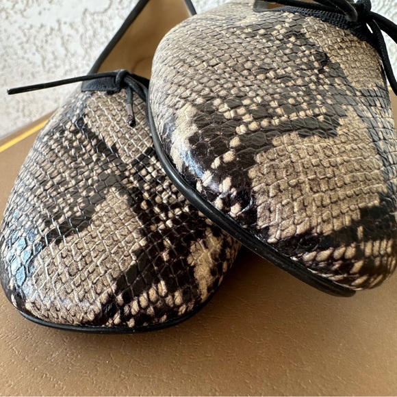 EVERLANE Italian Leather Day Ballet Flat Snake Print 9.5 - Picture 15 of 16